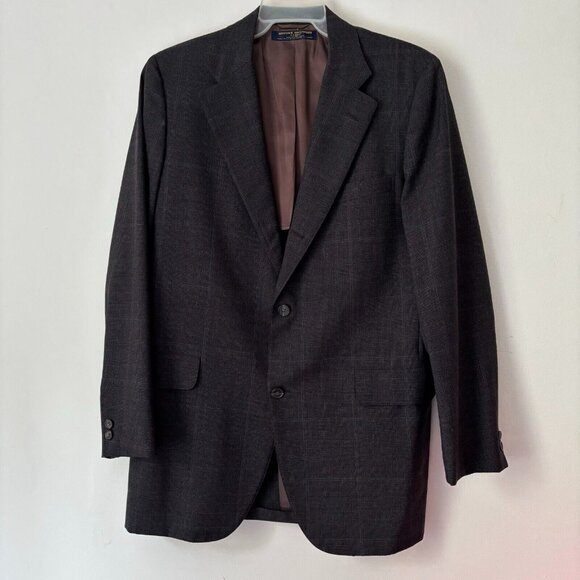 VTG Brooks Brothers 346 Sport Coat Size 42 Wool Blazer Suit Jacket Made in USA - Picture 2 of 10